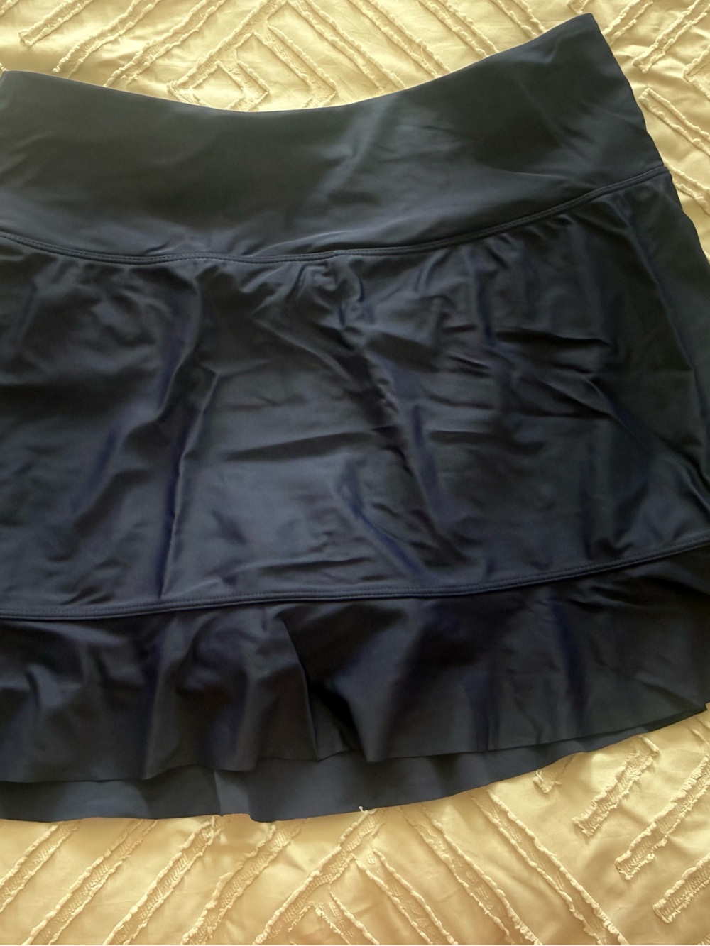 Women’s Navy Swim Skirt - Classic Coverage